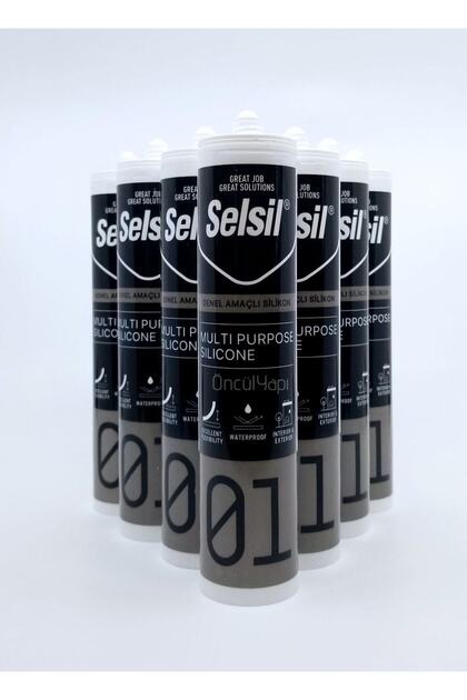 Genel Amaçlı Silikon 280gr. Şeffaf 25 Adet