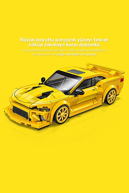 Sembo Block Exotic Cars Chevrolet Camaro Yapı Bloğu Seti – 349