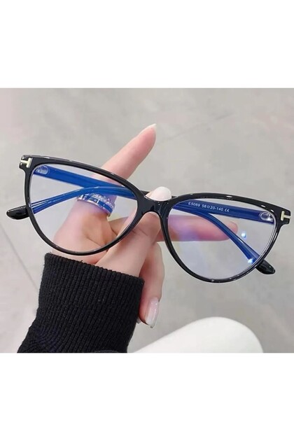 Frebzy Cateye Women's Optical Glass Compatible Computer Protect Light Blue Block Glasses |   56 Ekartman