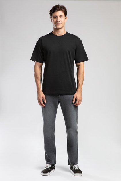 Meriso Men's O Neck T-Shirt Black