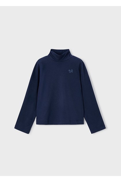 Girl's Turtleneck Basic Blouse Viskos 145