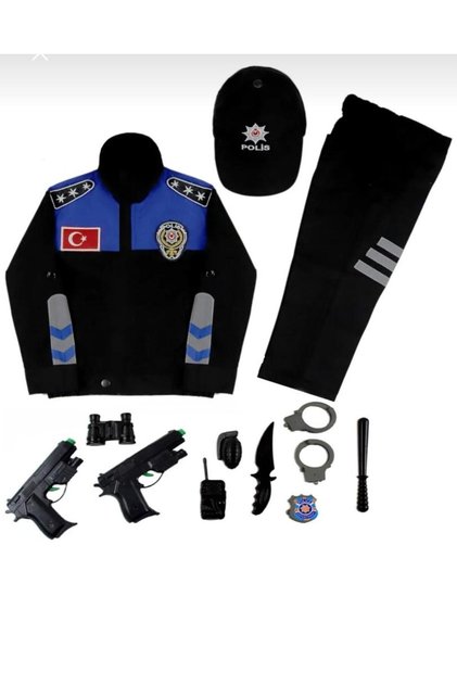 Children's Police Costume 2-10 Years Children's Police Costume | Carnival Day, Birthday and Costume Party