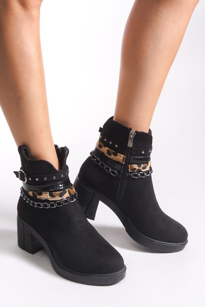 Niralynth Women's Boots 0012560 Black Suede