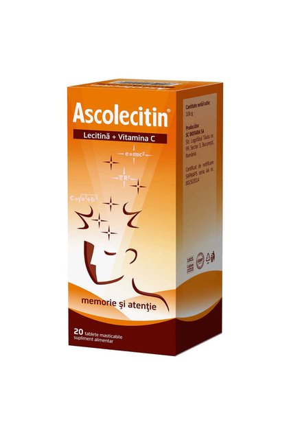 Ascolecitin, 20 comprimate, Biofarm