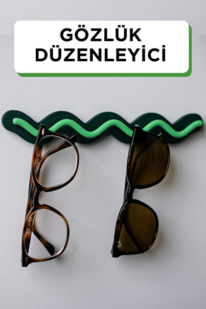 Modern Wavy Eyeglass Chain | Wall Mounted Glasses Stand | Stylish Eyeglasses Organizer