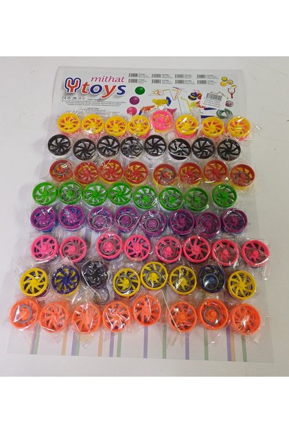 KÜÇÜK İPLİ YOYO OYUNCAK 64 ADETLİ