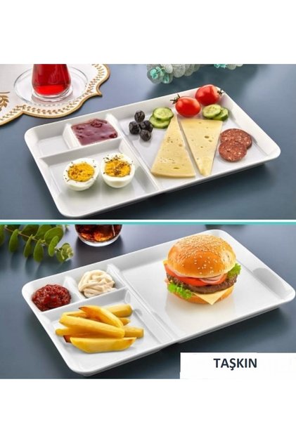4-Section Breakfast Thermoplus Breakfast Bowl, Shadow Resistant, 30.5 X 18.5 cm