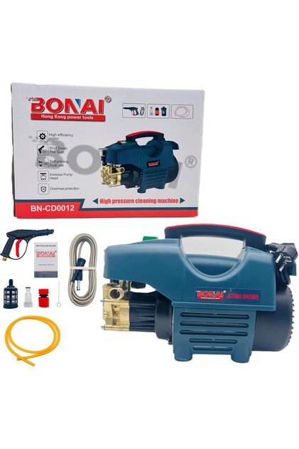 2000W Pressure Washer (BN-CD0012) – 240V, 250bar, 6L/min Flow Rate, Automatic Shut-off, Dual Use,