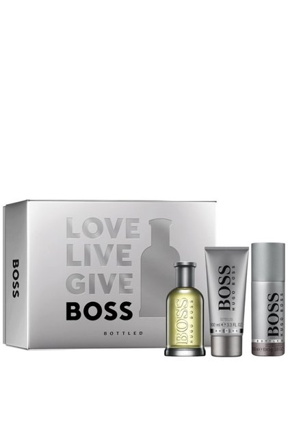 Boss Bottled Gift Set</DNTCTMS>, Men, Apă de toaletă, 100ml + 150ml Gel de duș + 150ml Deodorant
