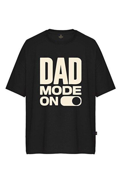 Men's Dad Mode on Printed Oversize T-Shirt
