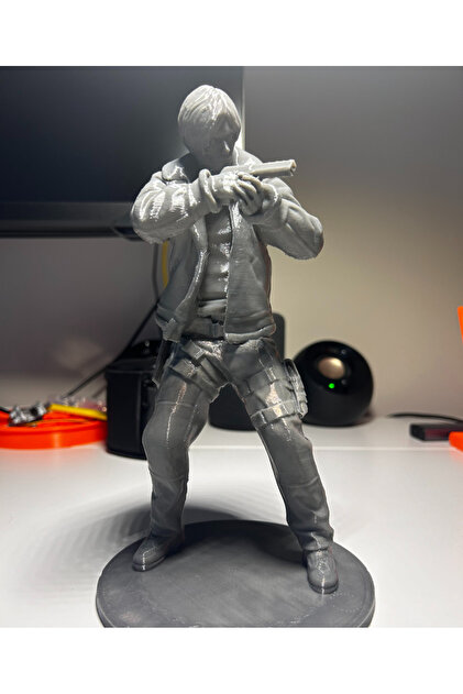 FreshWolf #1280 3D Baskı Leon Kennedy Resident Evil Figürü
