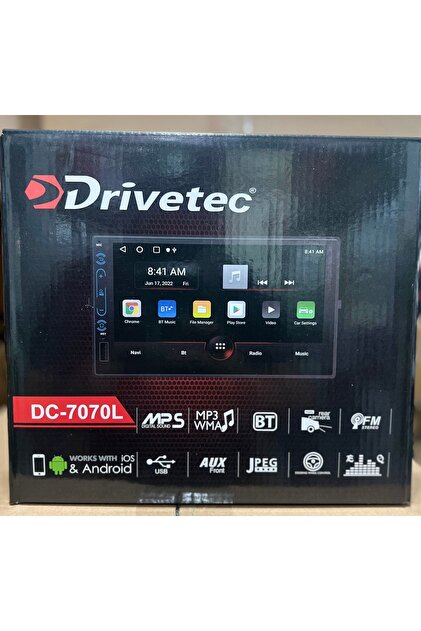 Drivetec DC-7070L 7” ANDROİD DOUBLE TEYP 3-32 FULL HD GERİ GÖRÜŞ