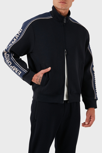 Logo Cotton Regular Fit Stand Collar Sweat Men's Sweat Em002913 Af10013 Ub118