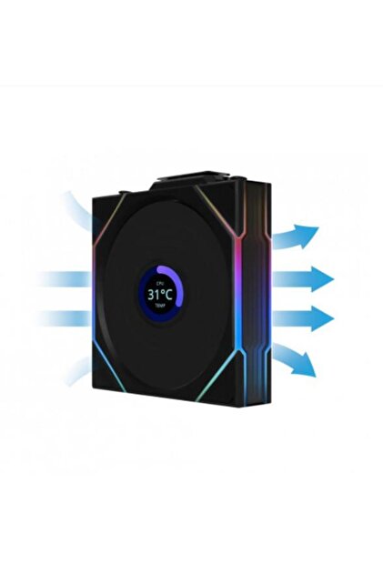 Lian Li UNI FAN TL WIRELESS LCD 140 ブラック Lian Li UNI FAN TL WIRELESS LCD 1x140mm Siyah Kasa Fanı - Fiyatı