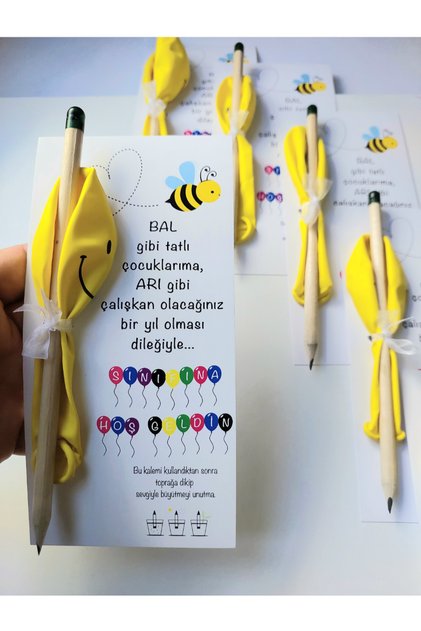2 Pcs Welcome to School,Welcome to Your Classroom Smiling Face Balloon & Seed Pen