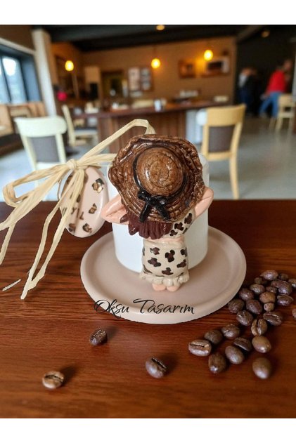 Girl's Turkish Coffee Cup with Leopard Print Bikini