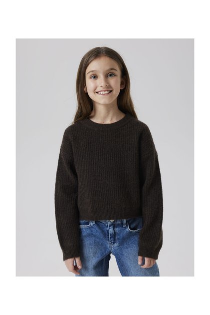 NKFHOLLY LS BOXY SHORT KNIT NOOS