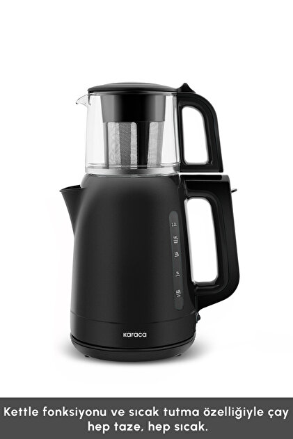 Karaca Mega Tea 1501 Cam Çay Makinesi Black 1500 W - Fiyatı, Yorumları