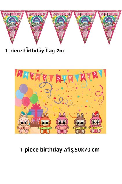 Character Theme Compatible Banner Pennant Set