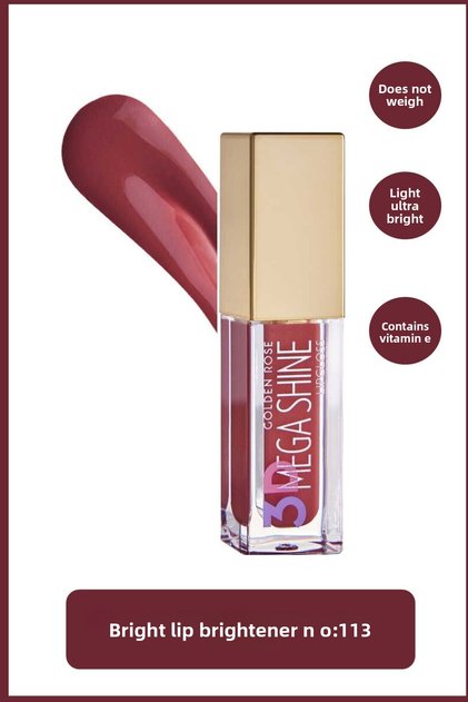 GOLDEN ROSE 3D MEGA SHINE LIPGLOSS NO:113