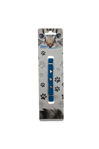 Velvet Heart Cat Collar with Bell Turquoise