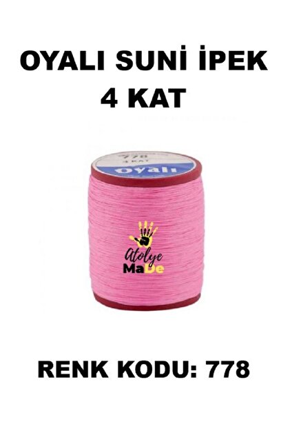 OYALI Suni Ipek 4 Kat Iplik Nakış Iğne Oyası Tığ Oyası Etuval Tek