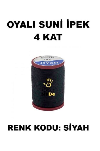 Suni Ipek 4 Kat Iplik Nakış Iğne Oyası Tığ Oyası Etuval Tek Makara Net 35gr Renk Kodu Sıyah