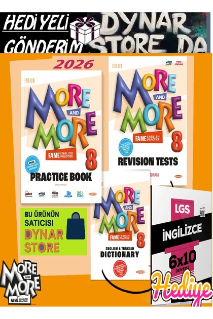 Kurmay Elt Yayınları 8 Sınıf More And More Practice Book Seti Lgs