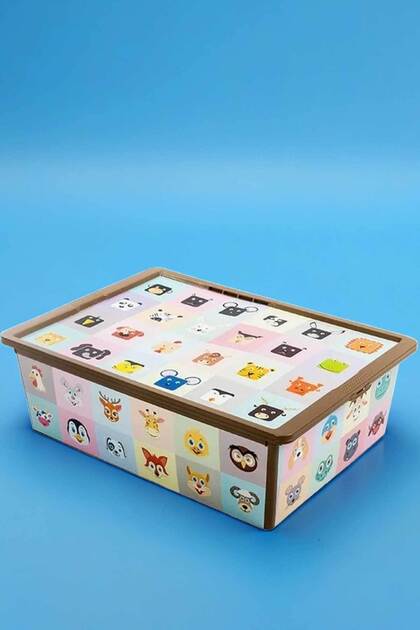 Trend Box Looking Learning - صندوق تخزين الألعاب سعة 25 لترًا