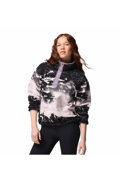 Columbia Helvetia II Printed Cropped Half Snap Kadın Polar Üst