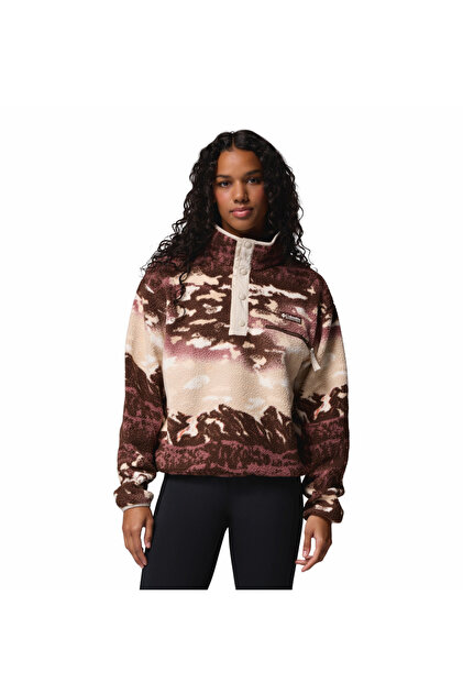 Columbia Helvetia II Printed Cropped Half Snap Kadın Polar Üst