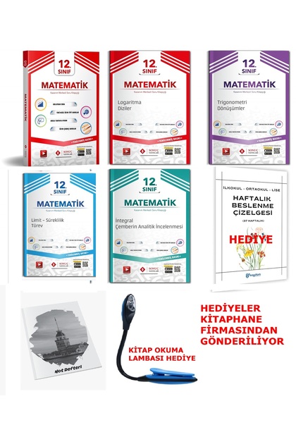 Sonuç Yayınları 2025-2026 Müfredat 12.Sınıf Matematik Modüller Set