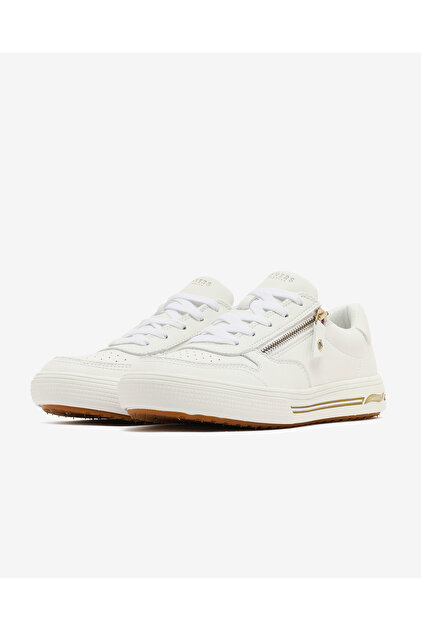 ARCH プルオーバー　オフホワイト Skechers ARCH FIT ARCADE STROLL'n Kadın Beyaz Sneakers 177200 WHT