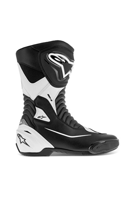 Alpinestars SMX-S 黒/白　EUR42 US8 JPN 26.5 Genel Markalar SMX S Korumalı Spor Motosiklet Botu Siyah Beyaz