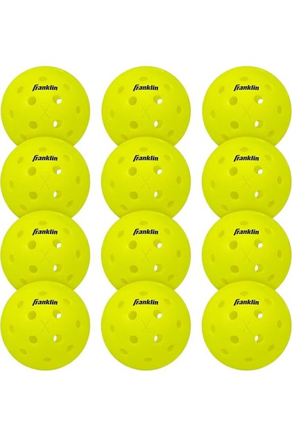 X-40 Outdoor Pickleballs Pack of 12 | USAPA Approved Official US Open Ball | Durable |