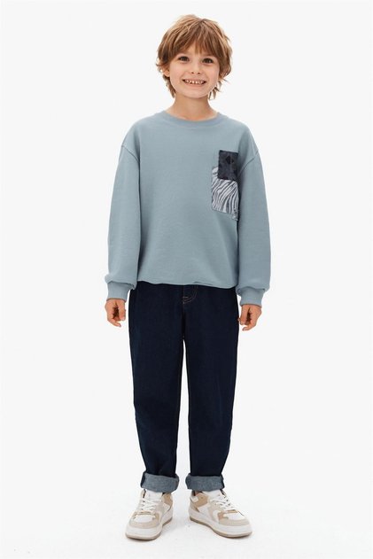 Boy's Sweat Blue 8-14 Years 49302