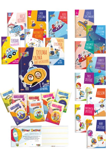 Fenomen Çocuk 1. Sınıf Okuma Yazma Seti (25 kitap)