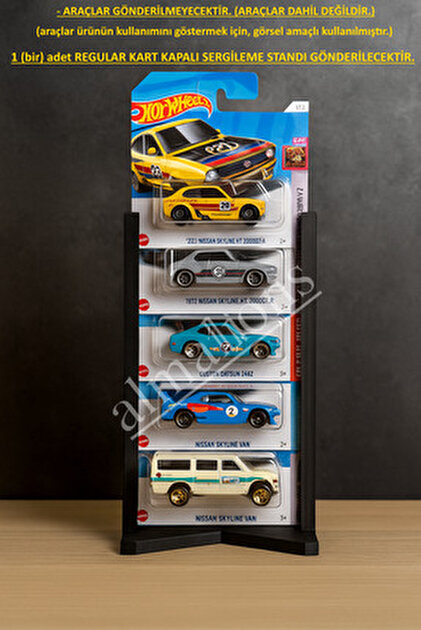 Tech Trade 1/64 Ölçek Model Araç Sergileme Standı, Hotwheels