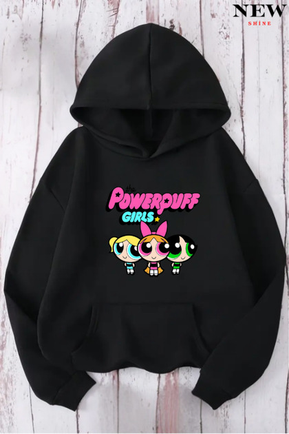 Hanorac cu imprimeu Powerpuff Girls