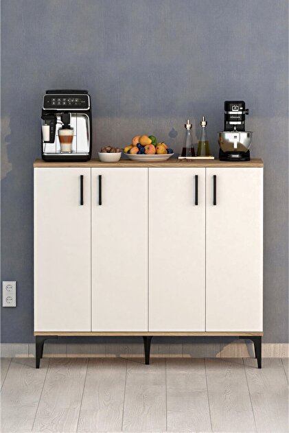 ANALİTİK MOBİLYA Valencia 4 Kapaklı Mutfak,Kiler Dolabı,Kahve