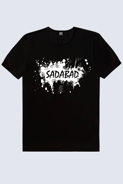 Sadabad Black Short Sleeve Unisex T-Shirt