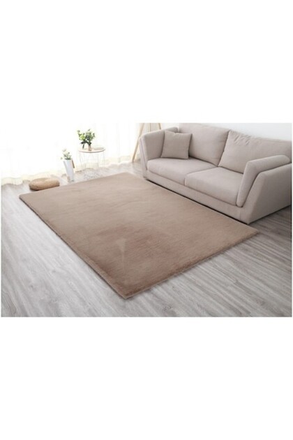 Μαλακό Χαλί Κουνελιού Heinner Home, 50x90 εκ., Καφέ