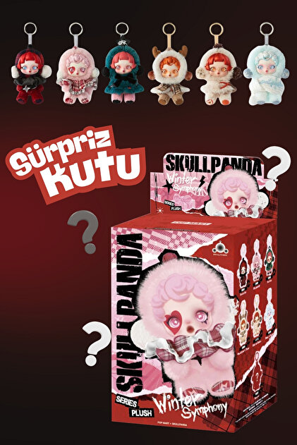 Nandy Home Winter Symphony Serisi Skull Panda, Peluş Figür Skull