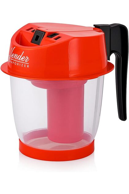Steam Inhaler Professional Plastic Vaporizer, Red