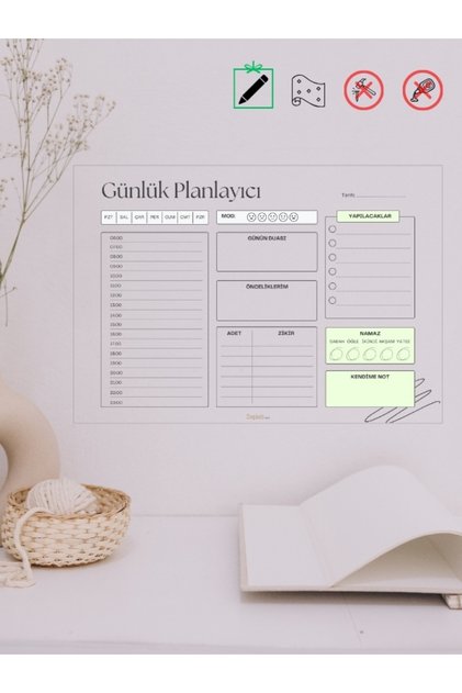 Statik Akıllı Tahta-Günlük Planlayıcı