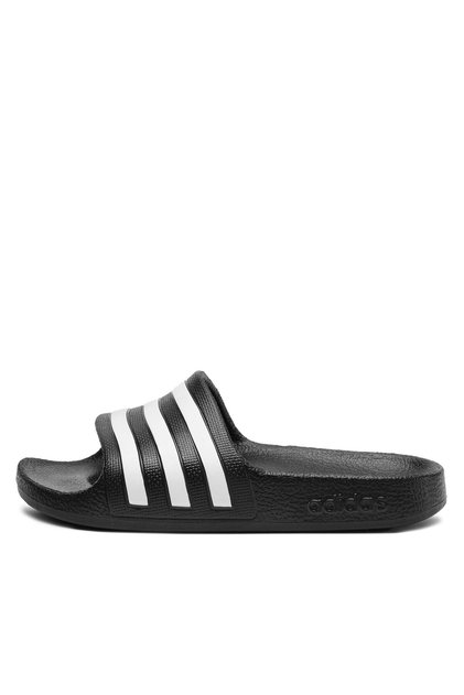 Șlapi unisex pentru copii, negri, ADIDAS-F3555