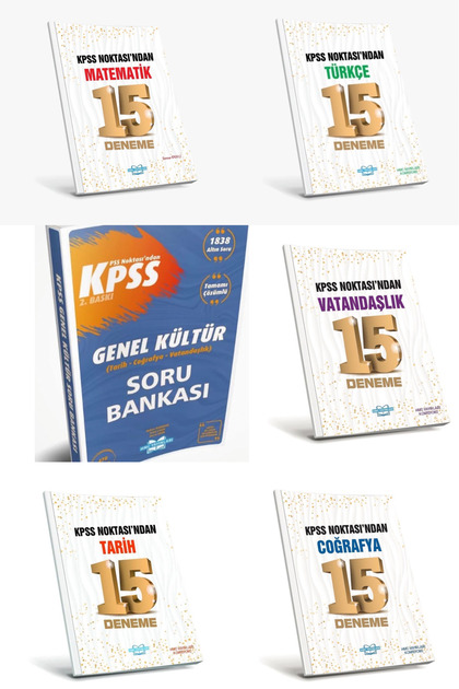 HMC YAYINLARI 2027 KPSS/ AGS 15 Erli GK GY Denemeleri ve GK
