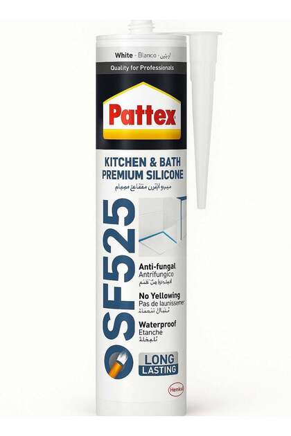 SF525 Kitchen & Bath Silicone Sealant 280ML – Premium Waterproof & Mold Resistant Sealant