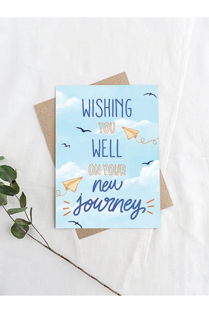 Wishing you well, Farewell Greeting Card