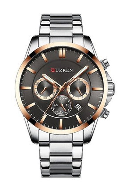 8358 Chronograph Steel Band Men's Wristwatch